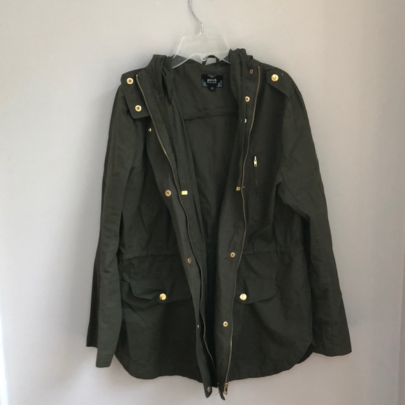 Blu Pepper Jackets & Blazers - Blue Pepper Green Utility Jacket